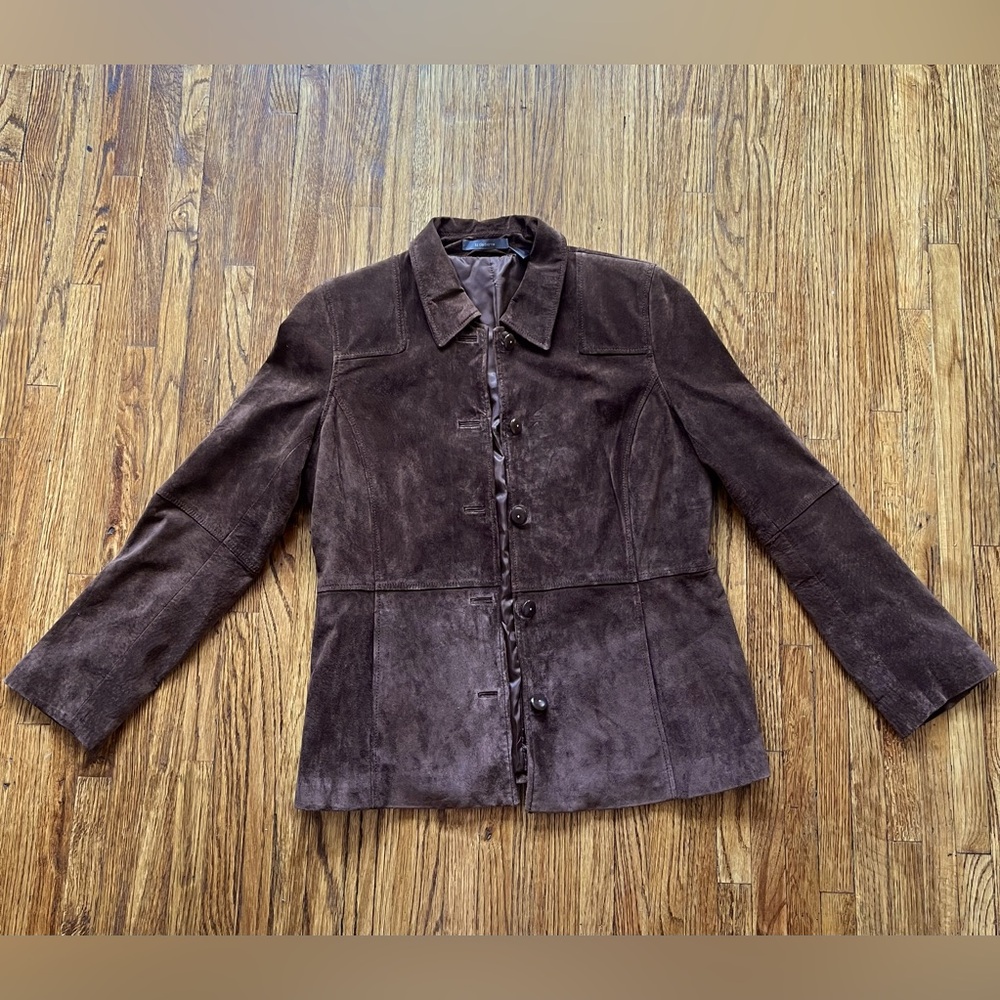 Liz Claiborne suede jacket, chocolate brown